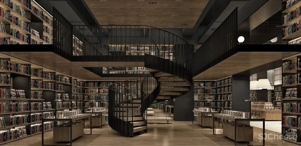 李玮珉新作 成都「九方書店」效果图和实景照片