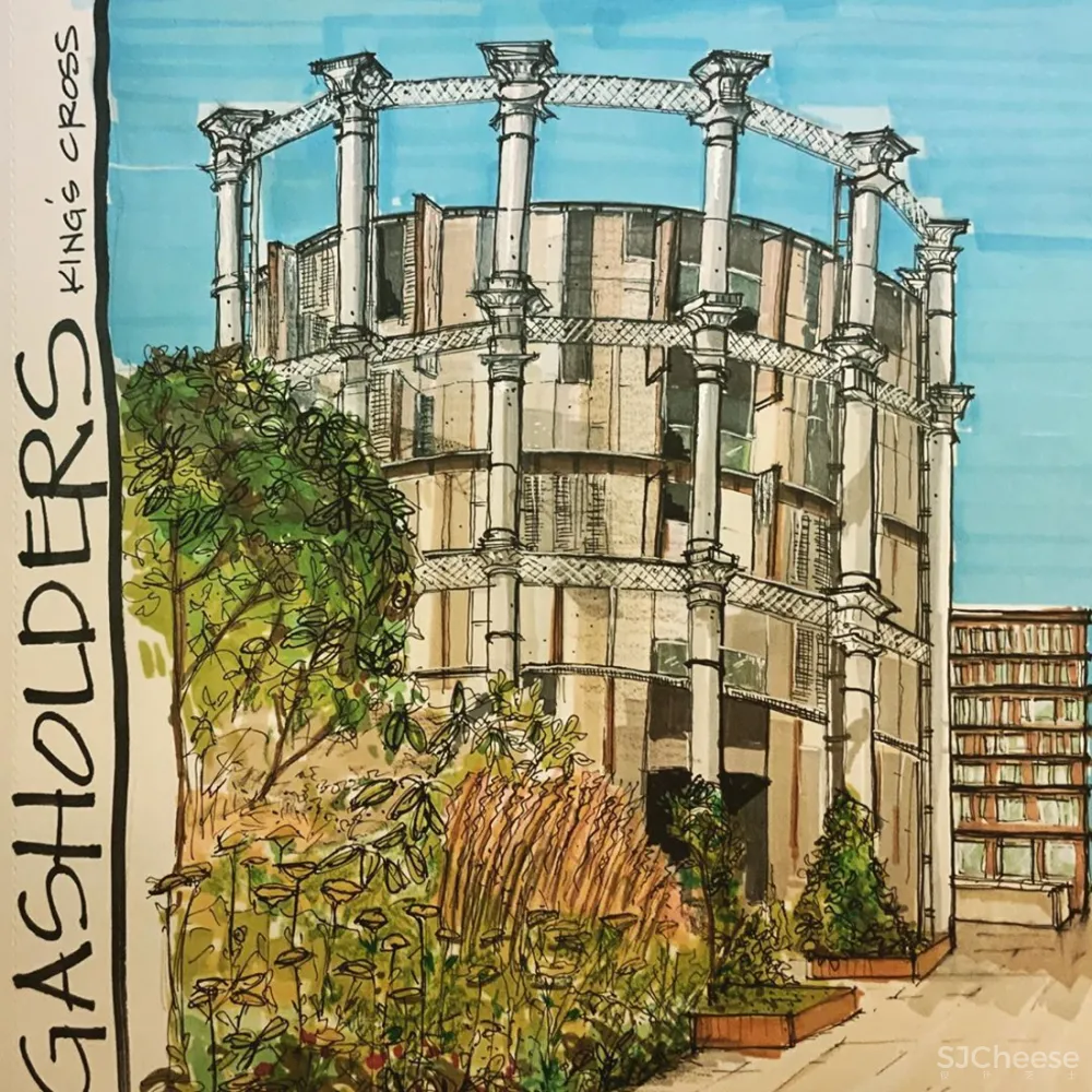 伦敦那个煤气包爆改的公寓,顶层复式样板房公开了,一套卖7000万