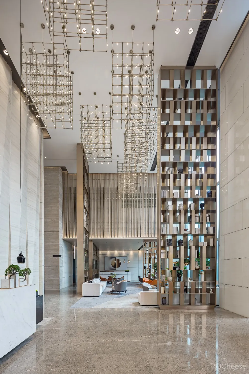 汇格设计丨写字楼大堂案例·深圳中粮云景广场写字楼