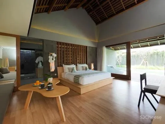 传统材料与现代元素的融合-印尼Santai隐世度假别墅！