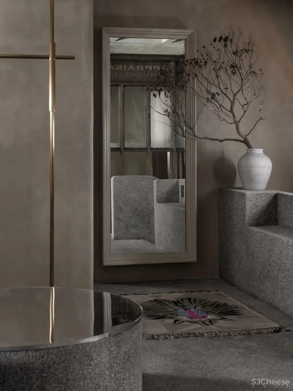 文超:128㎡灰木系空间,这样的复古才够味!