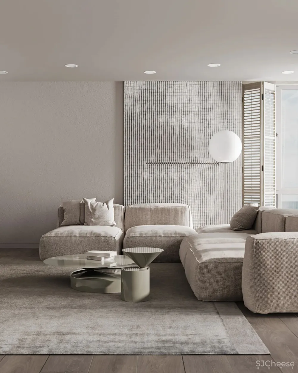 Artpartner新作 简约质朴三口之家