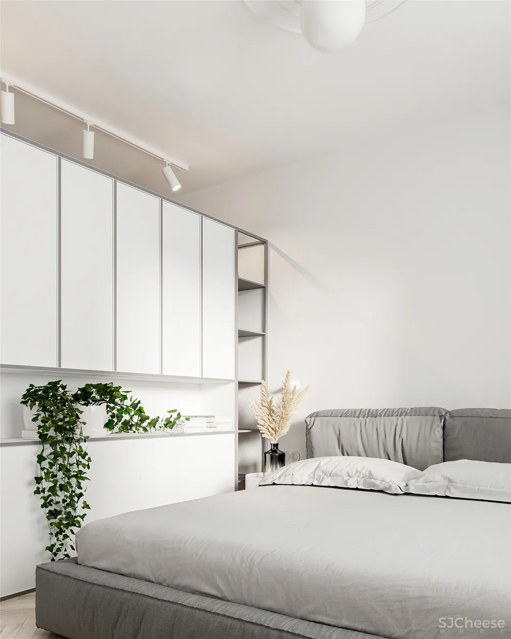 90㎡轻奢三房，艺术品这么用太有腔调