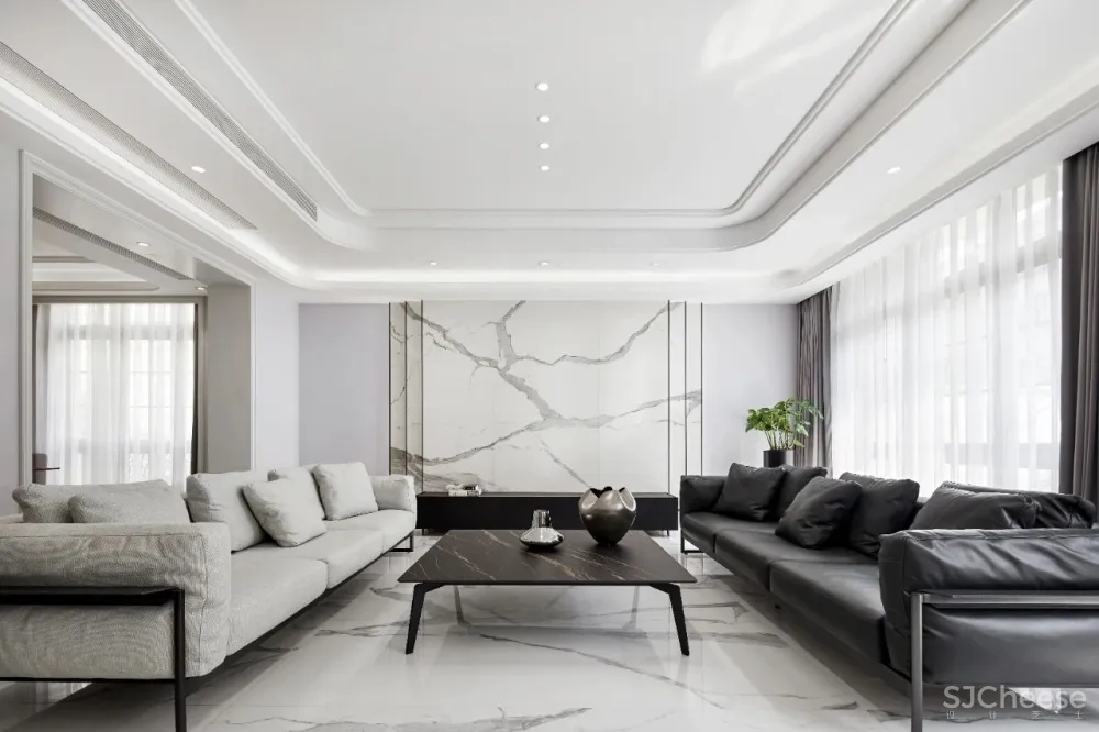 500㎡简白别墅，淡雅雍容，这才是85后向往的家！