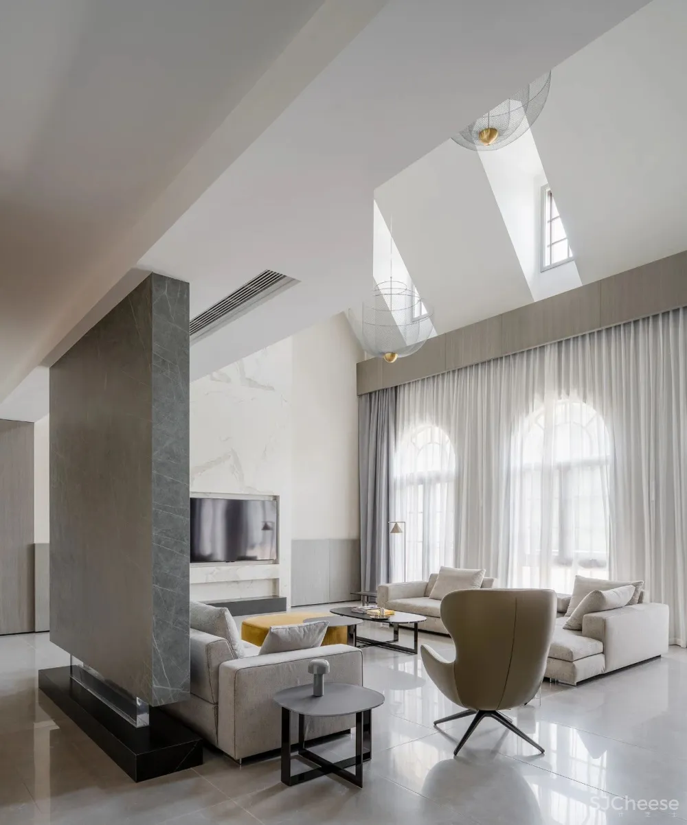 1000㎡克制灰别墅,安静、美好,超治愈 池陈平