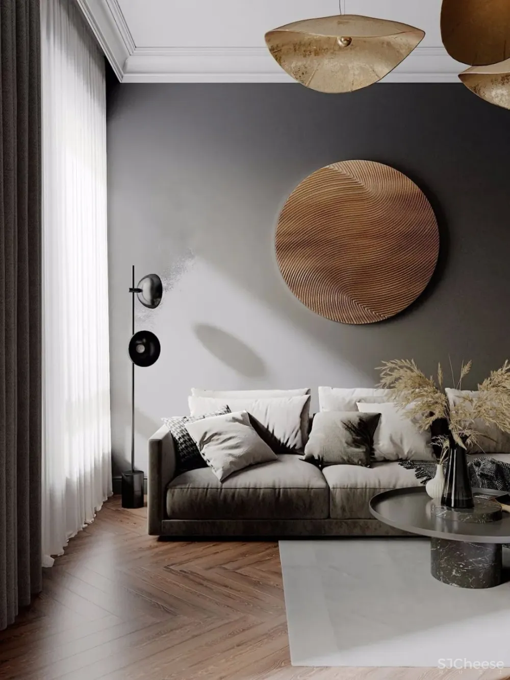 128㎡四口之家,不动声色的优雅气派!