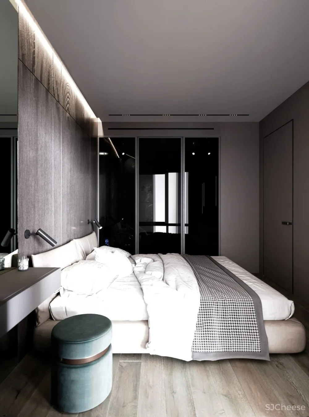 60㎡二房一厅,新古典的优雅气派!