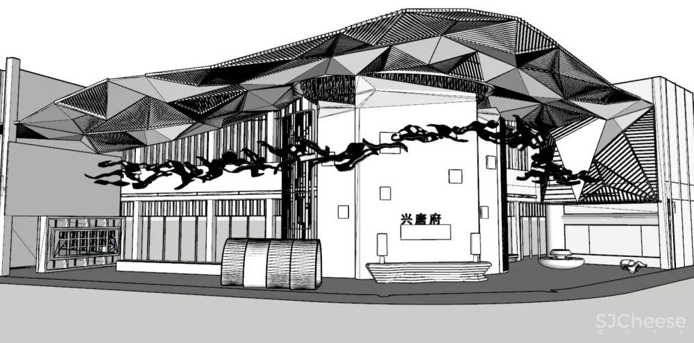 曾科刘阳设计 × 云山倒影兴唐府:山霭苍苍,灵动自如