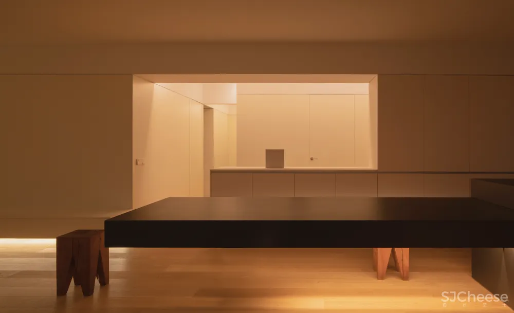 130㎡极简白, 线条简洁才更高级