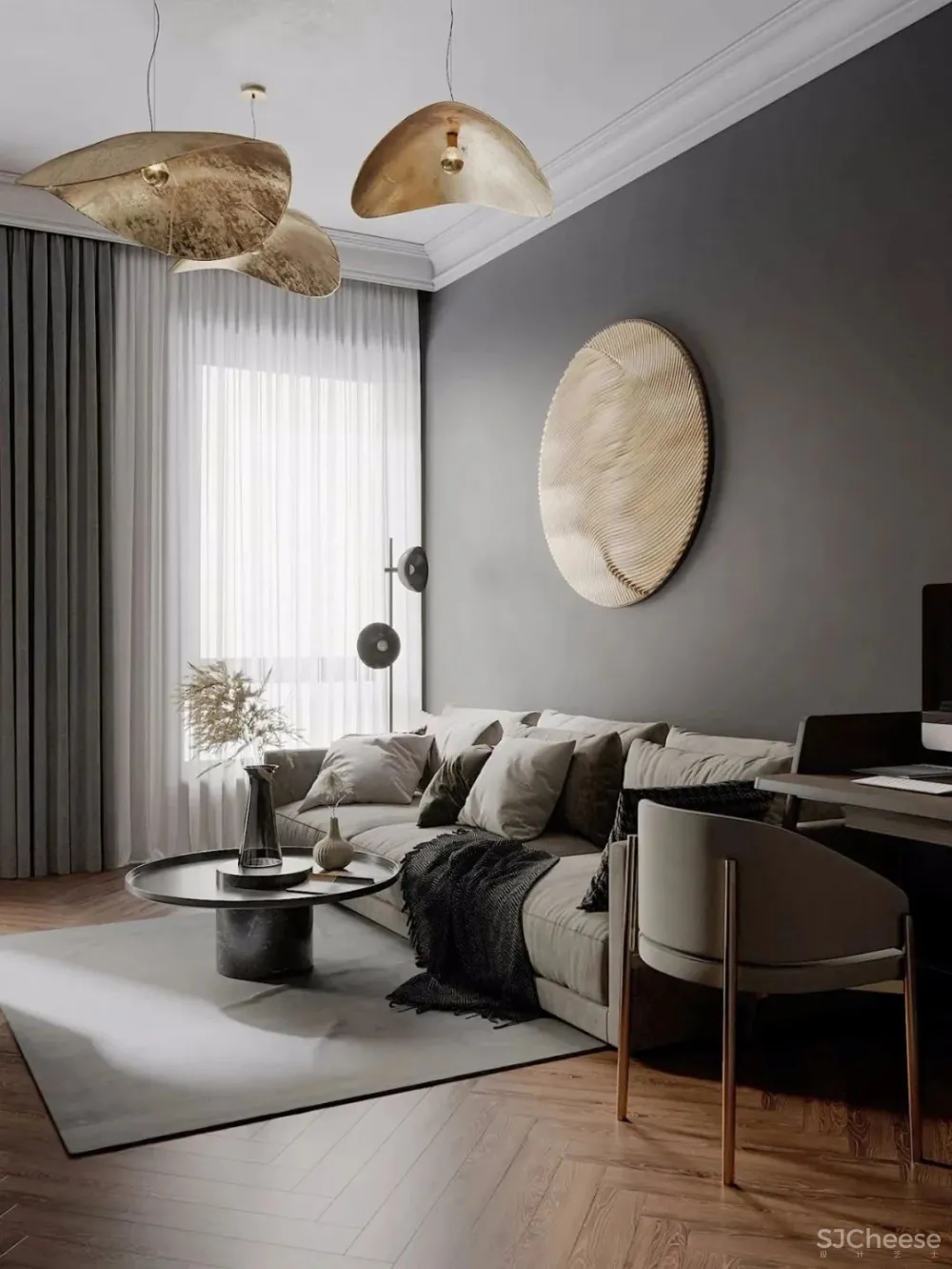 128㎡四口之家,不动声色的优雅气派!