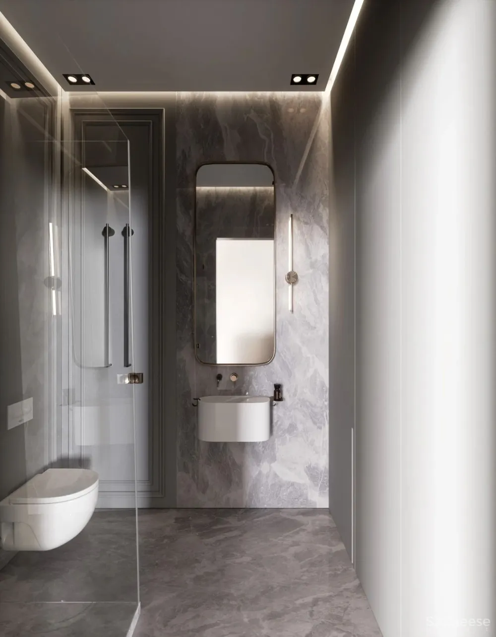 60㎡二房一厅,新古典的优雅气派!