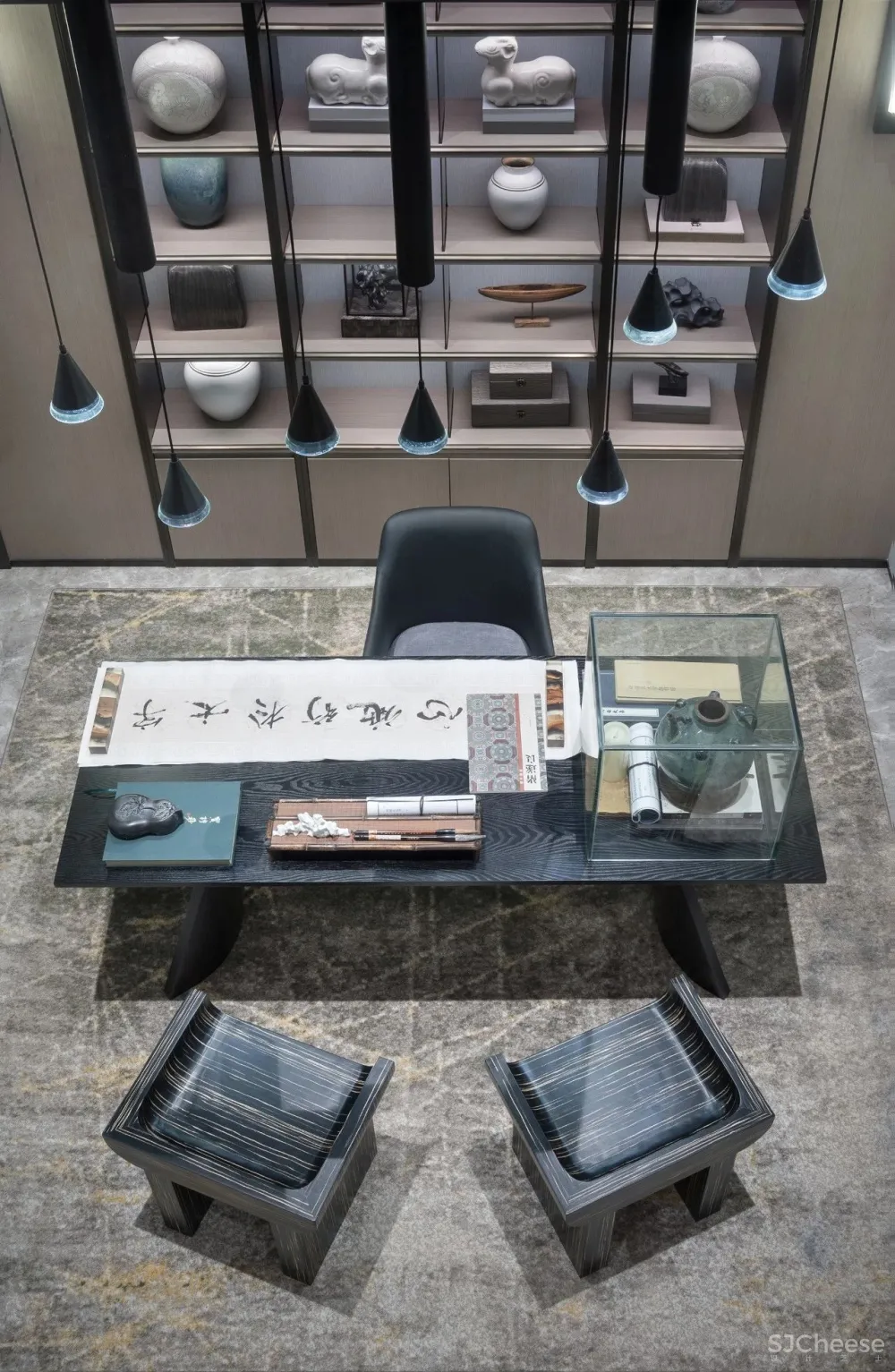 高级灰融合水墨意象,演绎超美新中式!