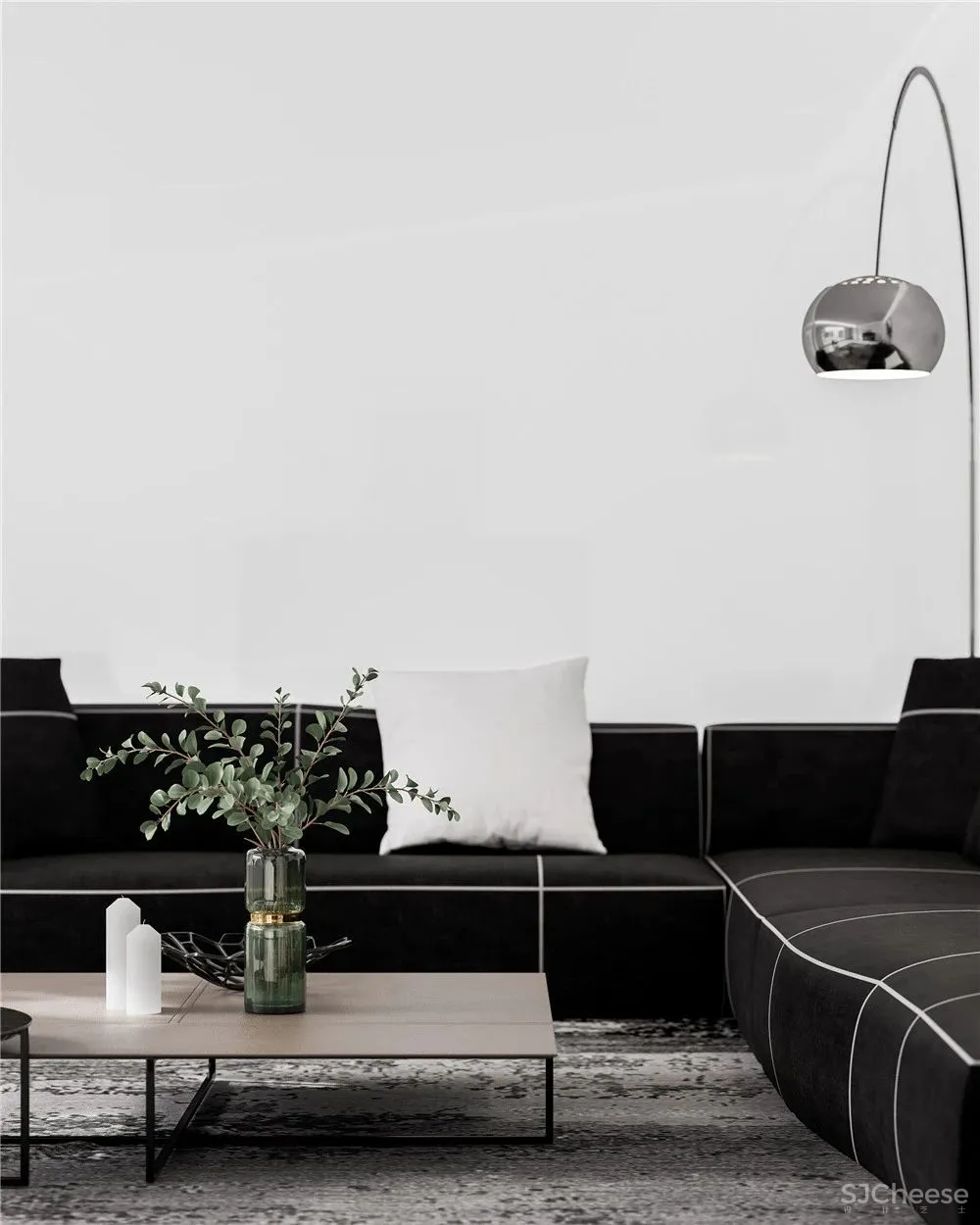 盛莉娜-苏昊臣·星作 900㎡白色极简雅宅·光影 时光