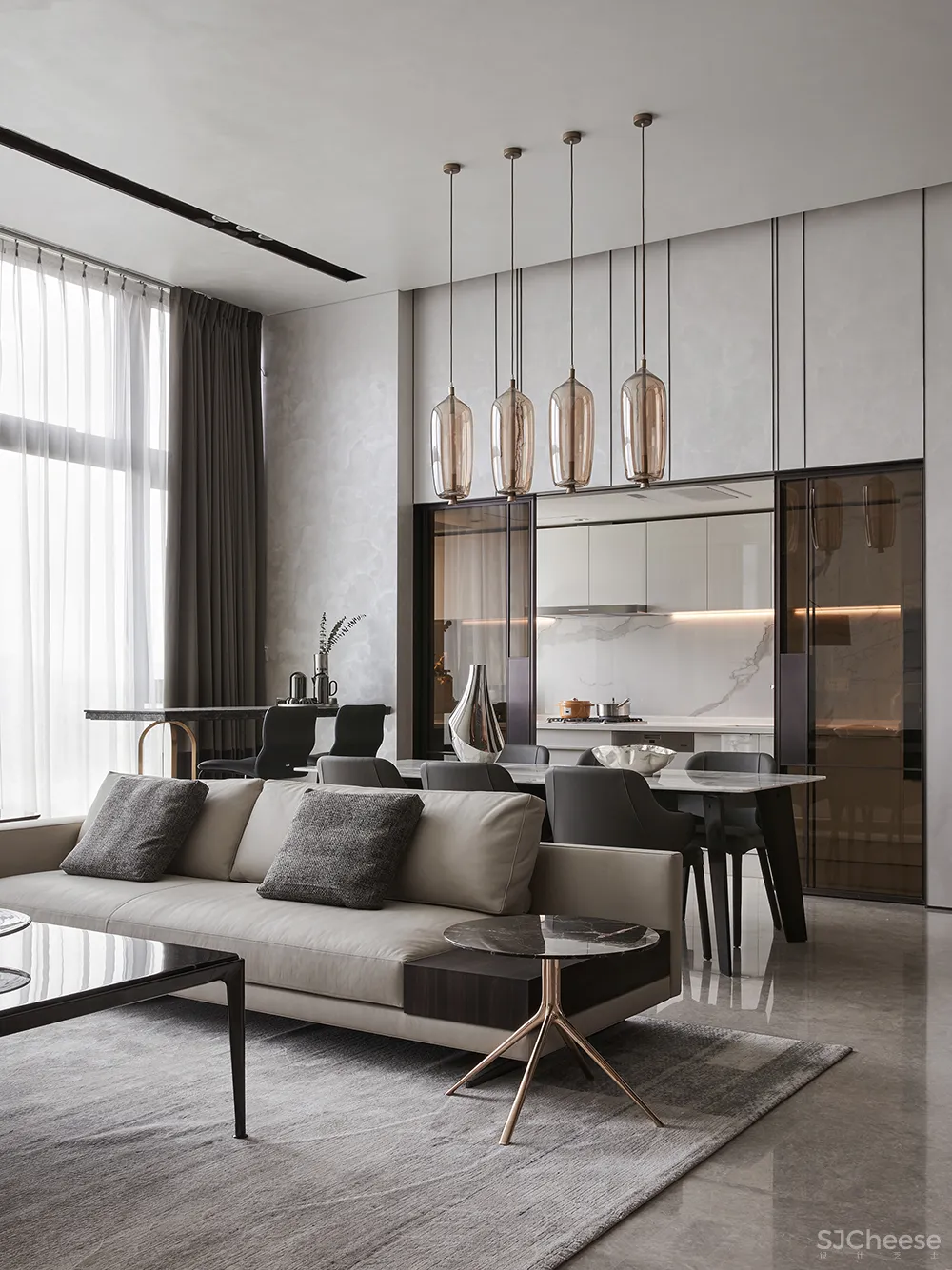 210㎡简约大平层,最纯粹的设计格调!