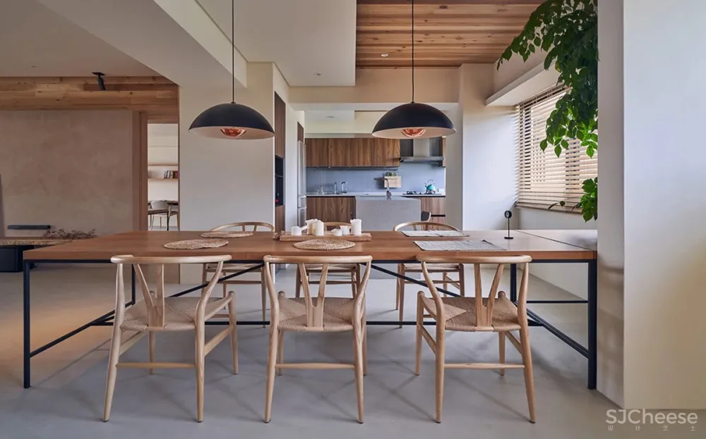 224.4㎡老宅改造:佛系清雅宅,原木自然居