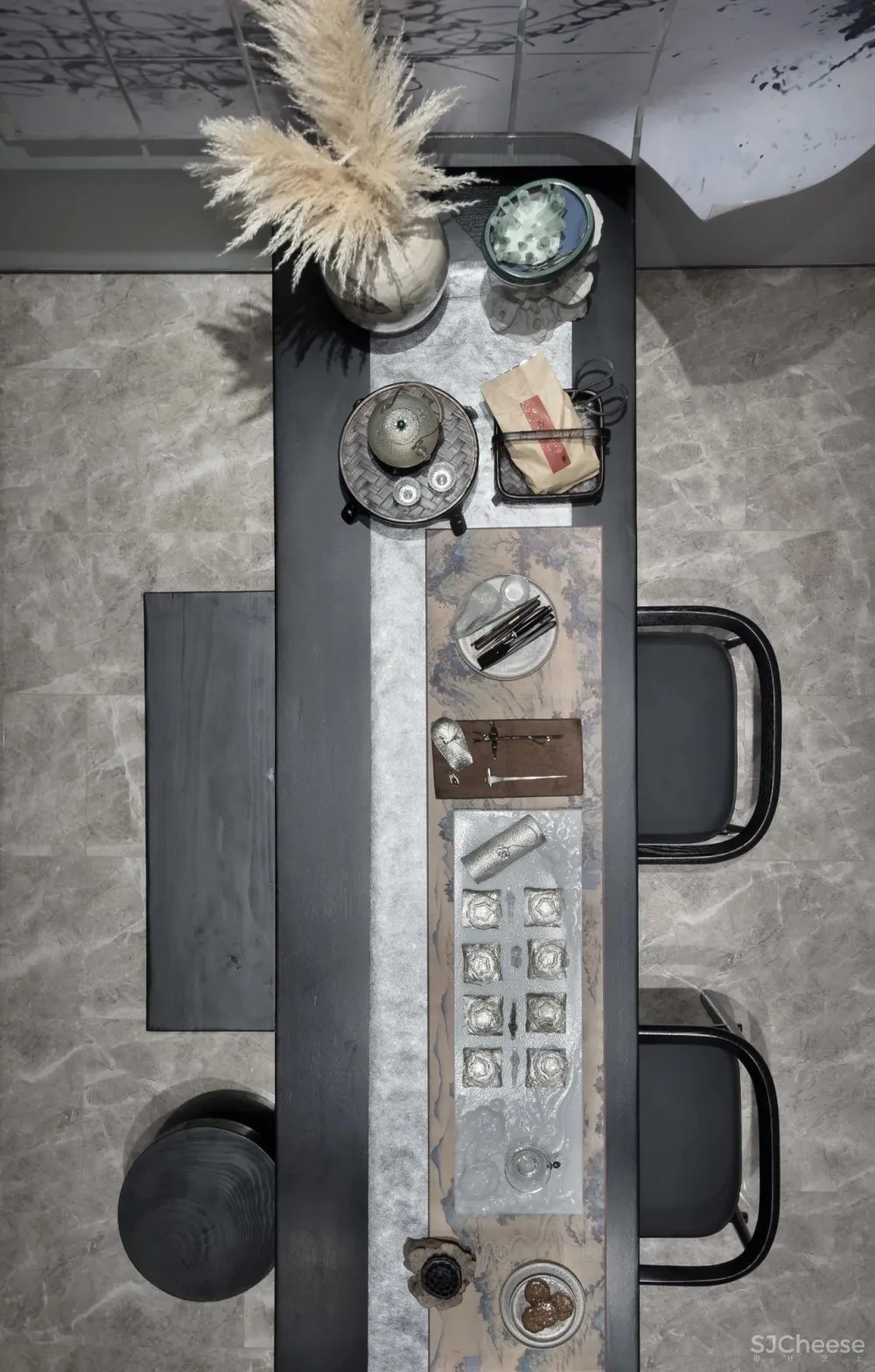 高级灰融合水墨意象,演绎超美新中式!