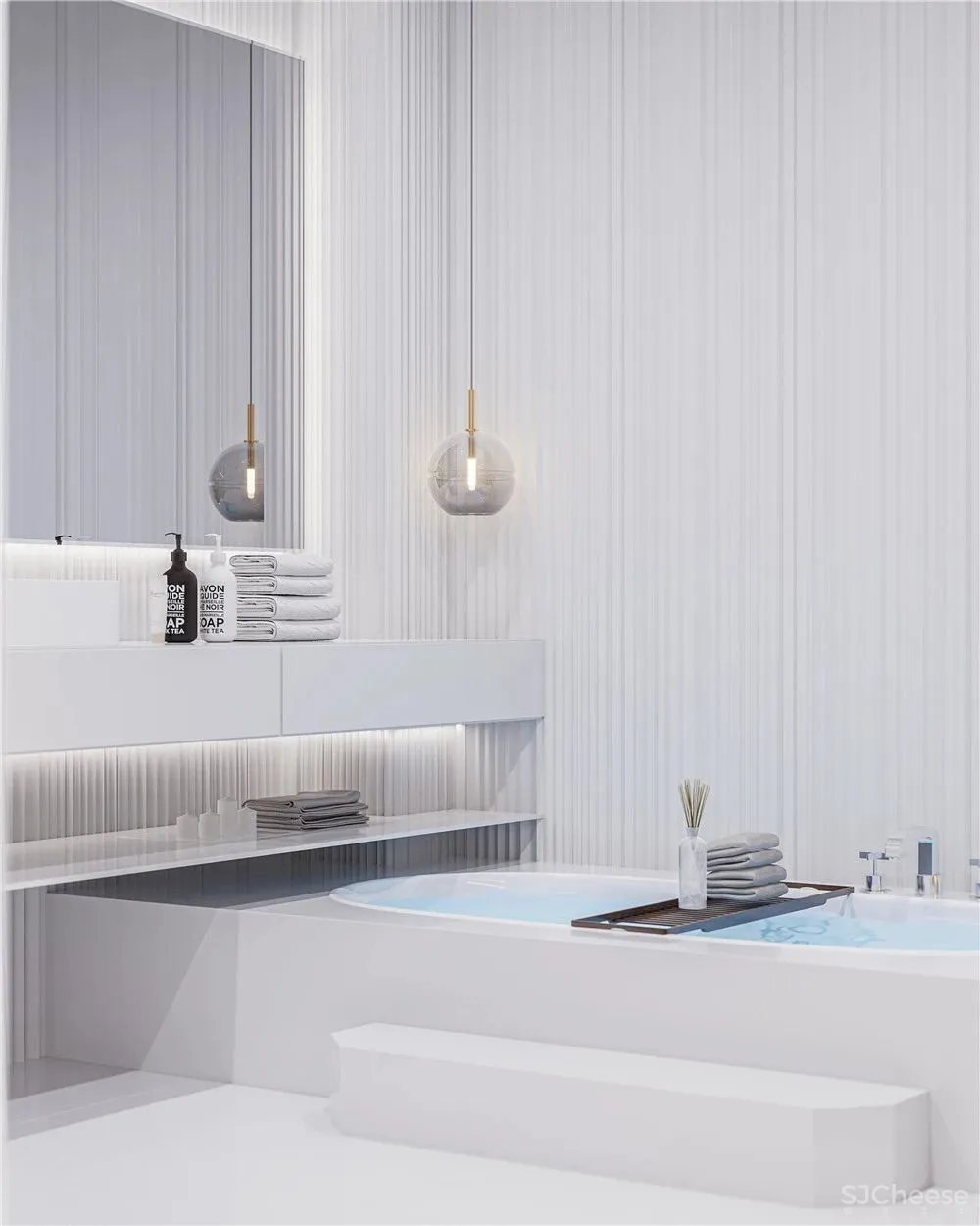 盛莉娜-苏昊臣·星作 900㎡白色极简雅宅·光影 时光