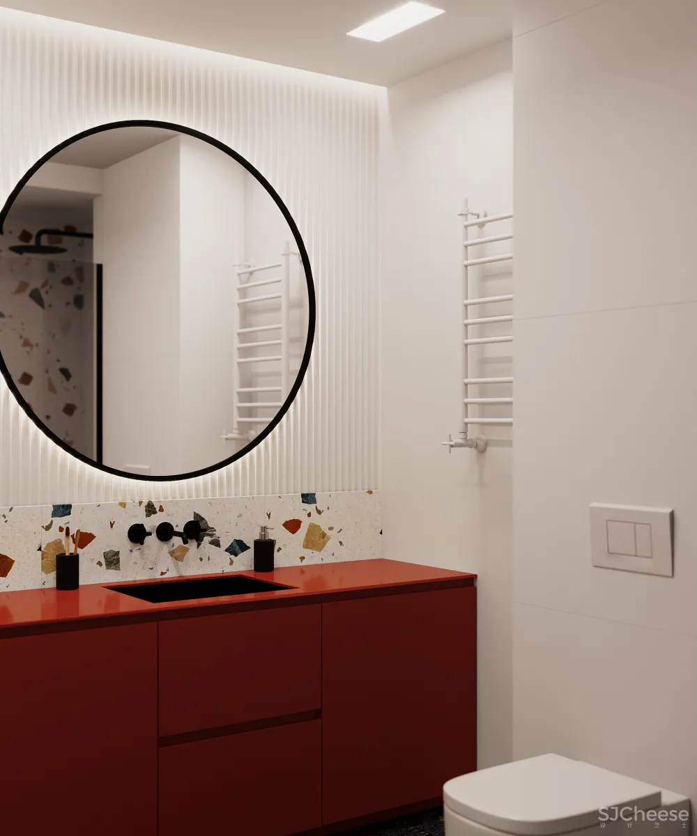 轻古典一居室,护墙板这么用线条太美了