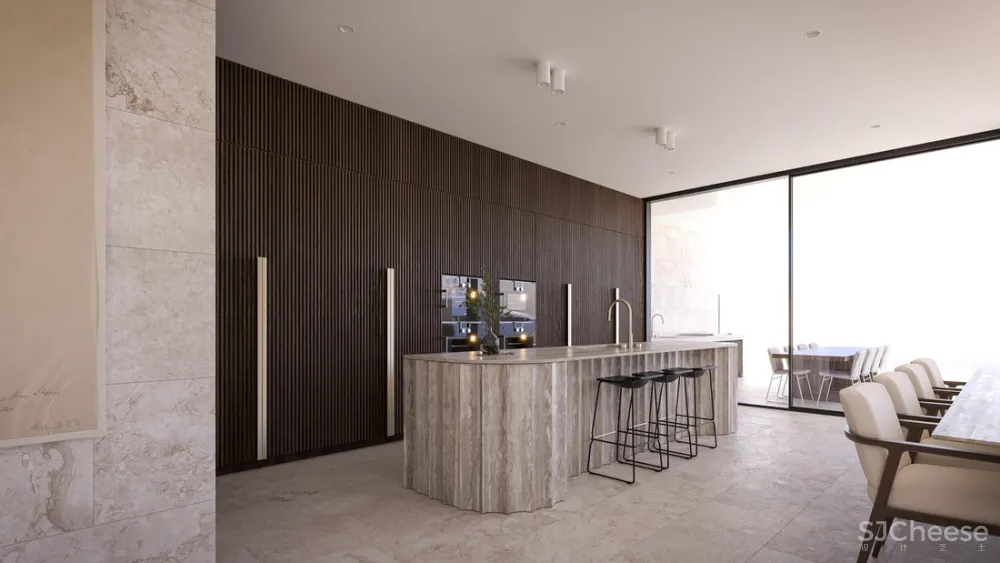 8组住宅效果图,原来大户型更适合极简风!