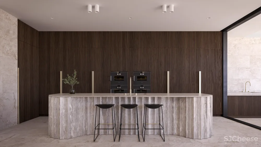 8组住宅效果图,原来大户型更适合极简风!