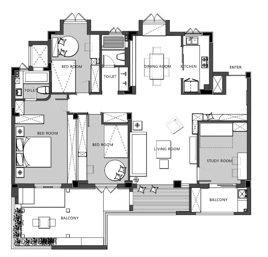 简约风,去繁化简的现代格调