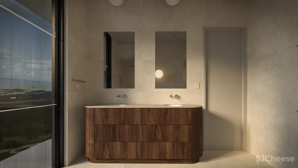 8组住宅效果图,原来大户型更适合极简风!