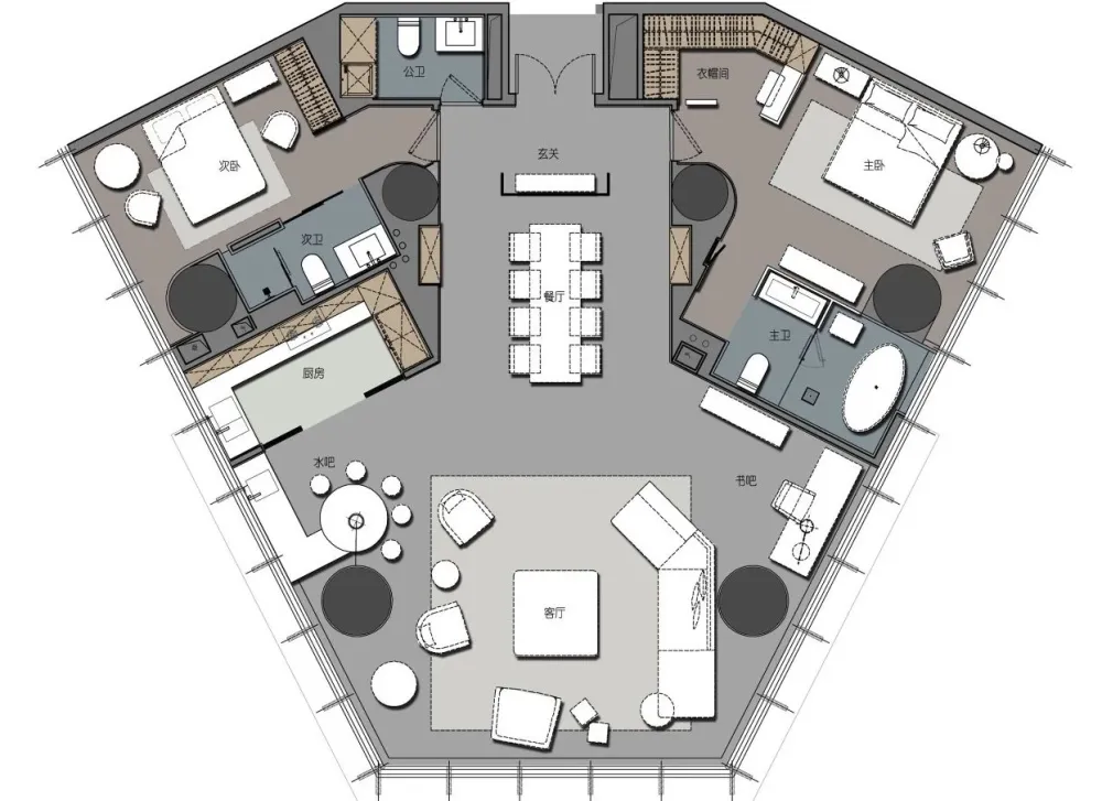 李益中丨超高层城市地标,高端公寓的先锋艺术