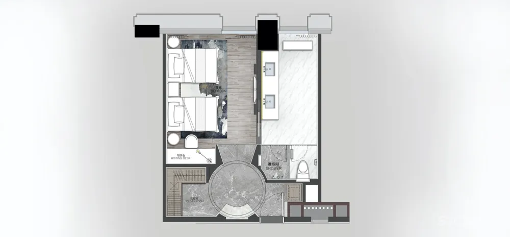 “不下堂筵,坐穷泉壑”——从瑞盛国际俱乐部酒店的空间设计谈起