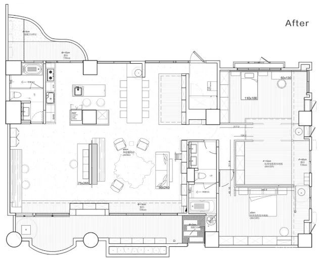 224.4㎡老宅改造:佛系清雅宅,原木自然居