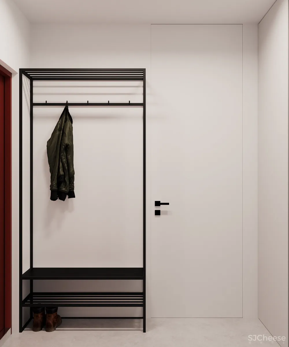 轻古典一居室,护墙板这么用线条太美了