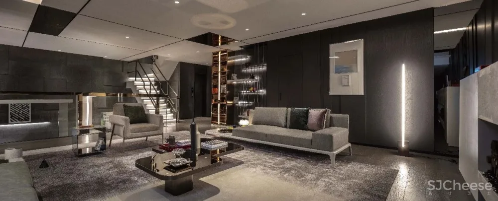 400m²“超美学”叠拼样板间,解密奢华墅作之空间狂想!