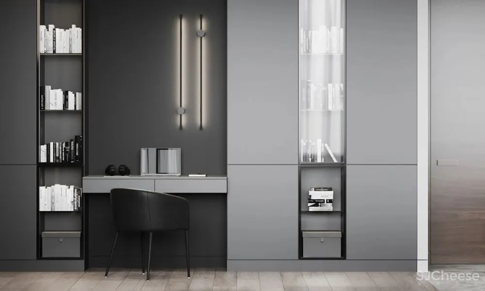 胡桃木 低饱和度橙色,演绎大气时尚质感空间!