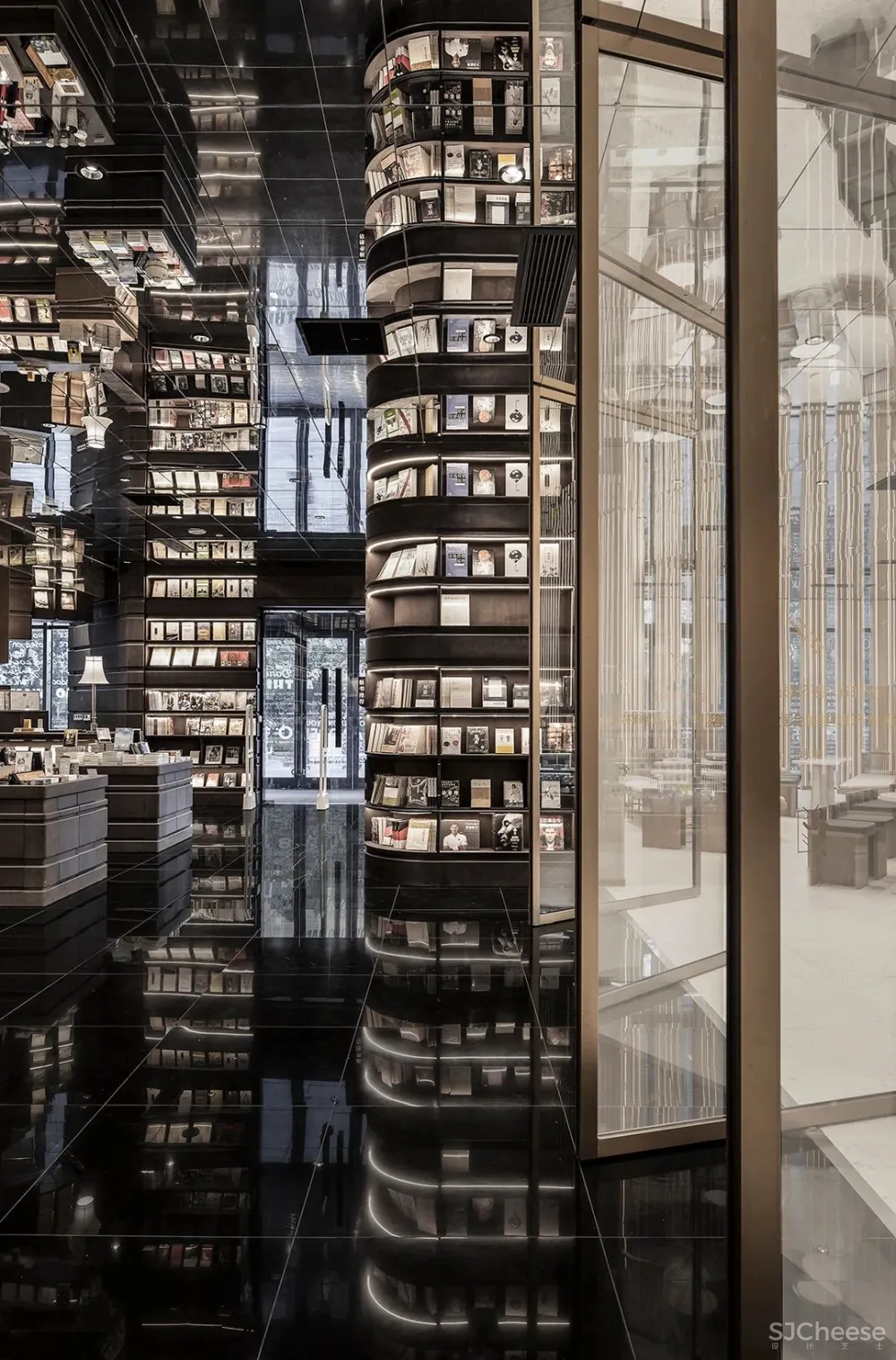 李想新作 宁波钟书阁,1230㎡,把201块“岩石”搬进书店