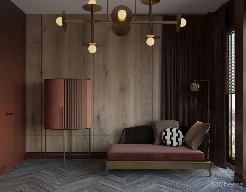 木质“巧克力”色住宅,大气有格调的质感空间!