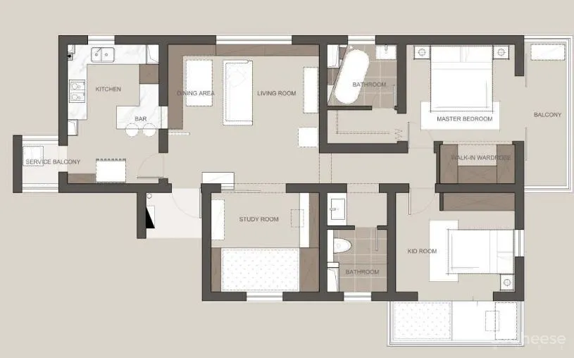 时尚编辑的120㎡,每1㎡都混搭,你敢点吗?