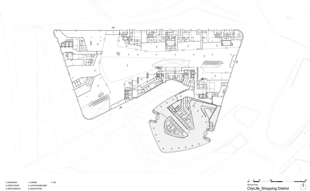 这般律动轻盈,100%扎哈出品!处于米兰黄金地段的Citylife,ZHA参与设计了一半