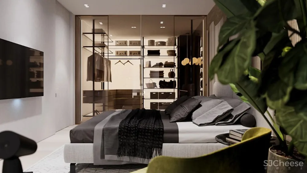 高级灰 轻奢,120㎡现代私宅