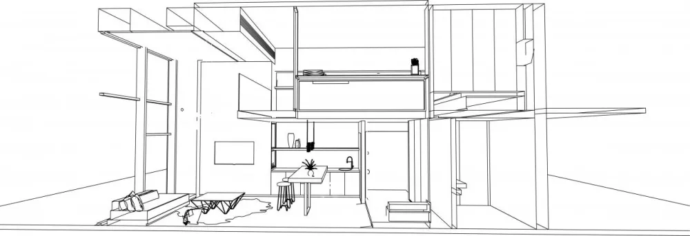 通透感 光影美学，打造黑白极简格调 桐里设计