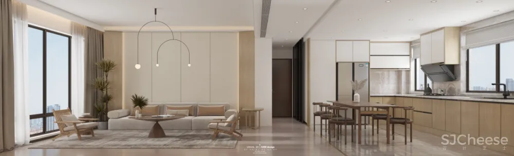 日式客餐厅卧室