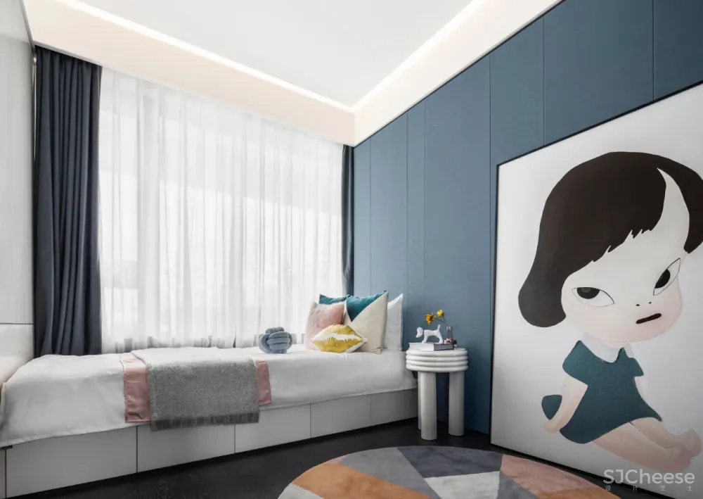 KOYI柯翊:点睛孔雀蓝,演绎现代简约家居轻奢范