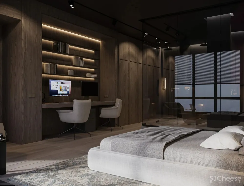 极简黑色系私宅,不是谁都能Hold得住