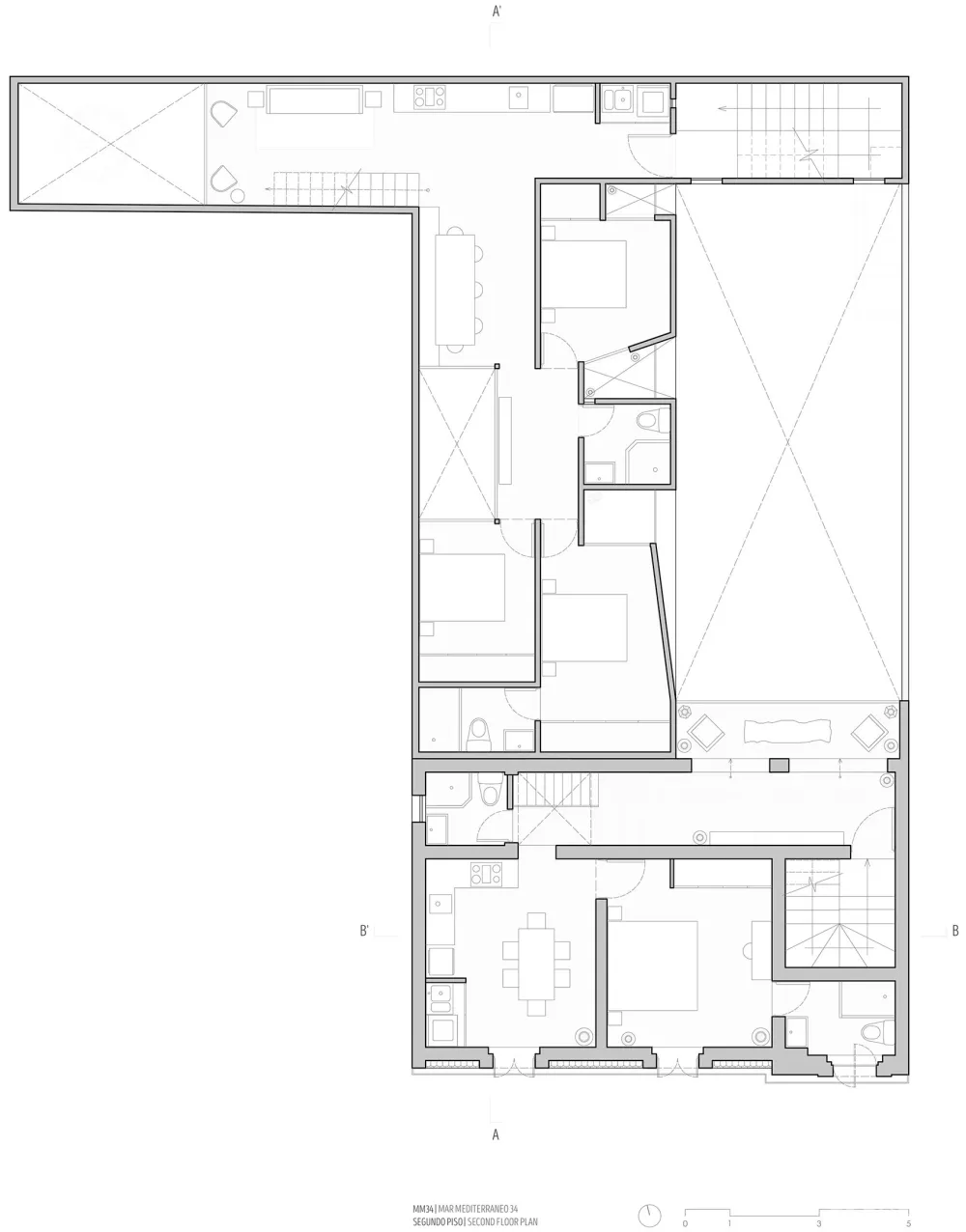 重塑历史建筑下的住宅空间 MM34公寓楼改造 Inca Hernandez