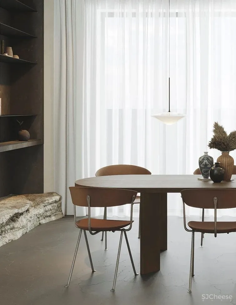 151㎡ 现代极简私宅,“石”光里的低调奢华