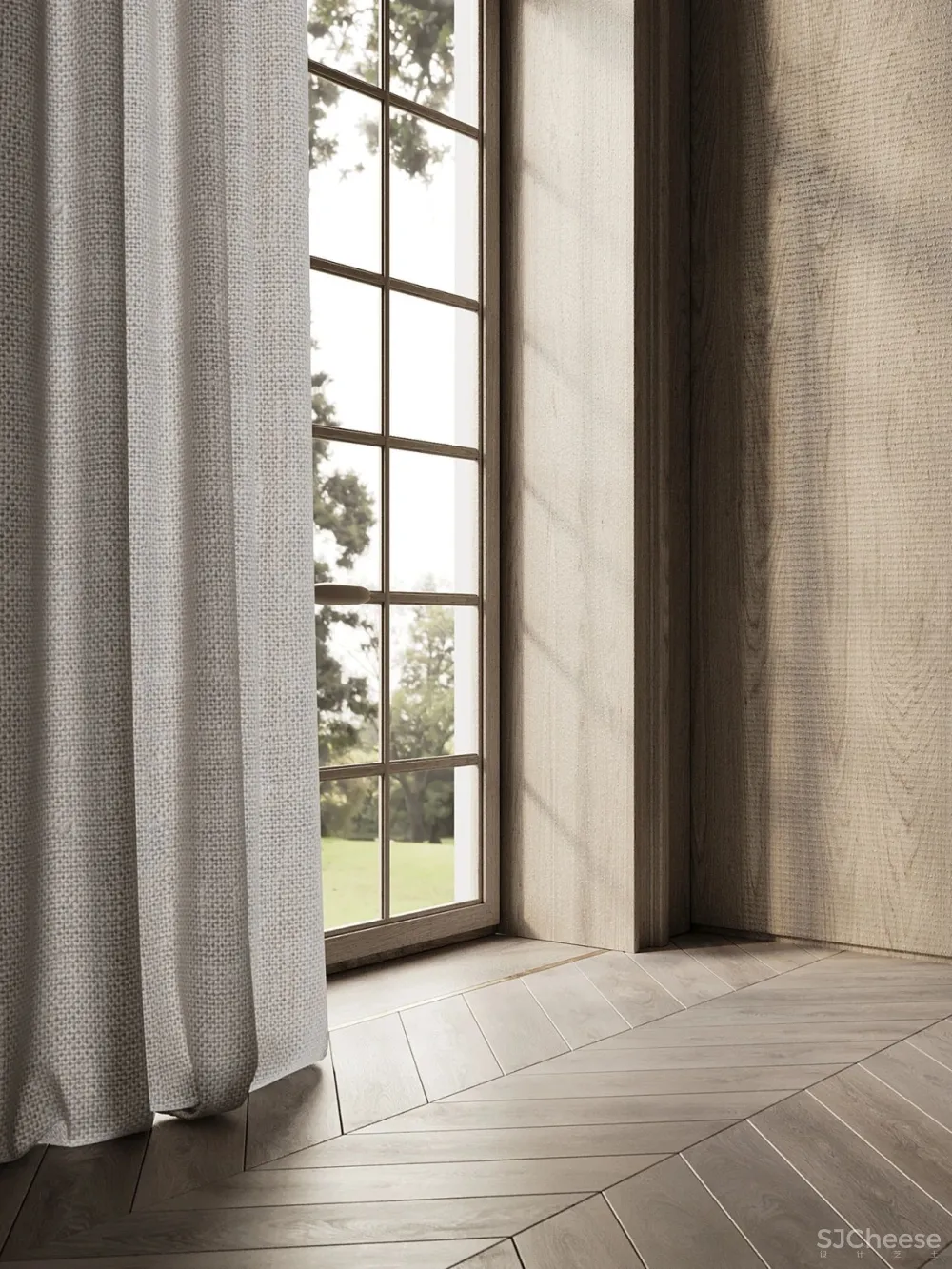 黄铜 原木,优雅的轻奢居所