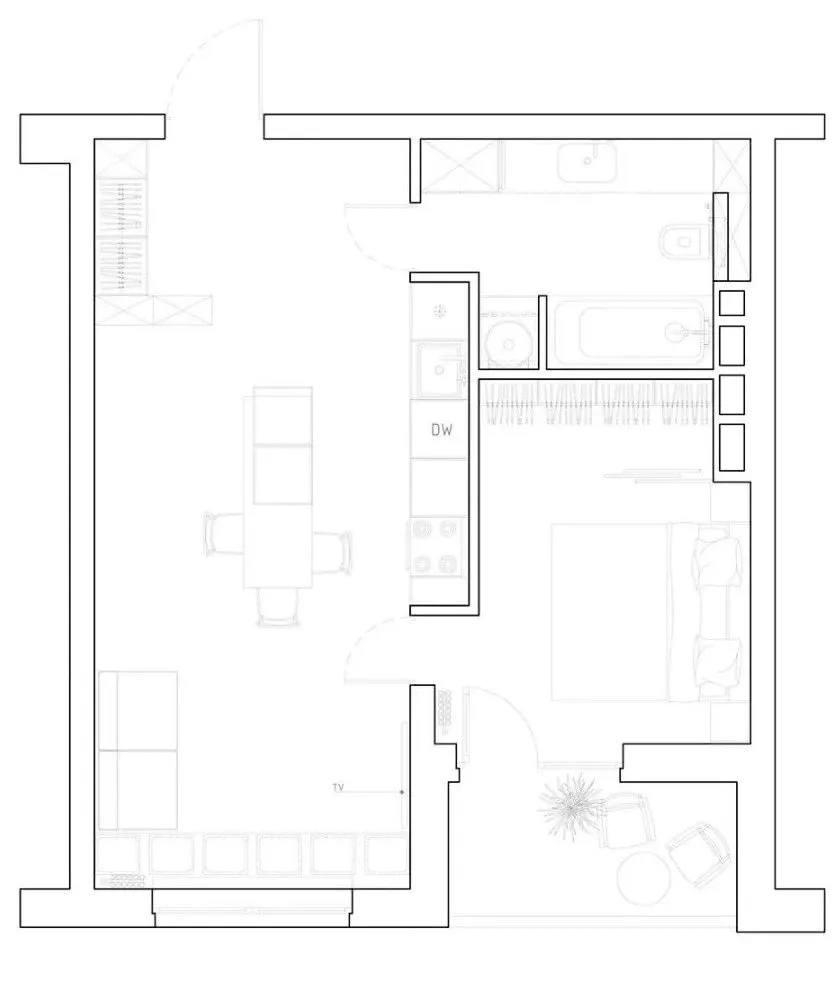 去风格化,小空间的和谐美