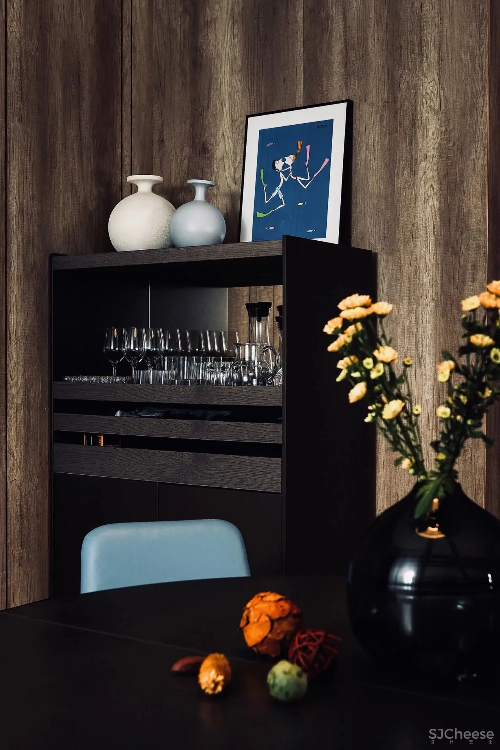 300㎡灰调原木风私宅,简洁质朴惹人爱!