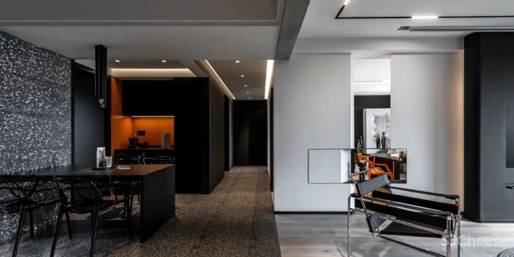 120㎡质感简约私宅,谁说黑色沉闷又压抑?