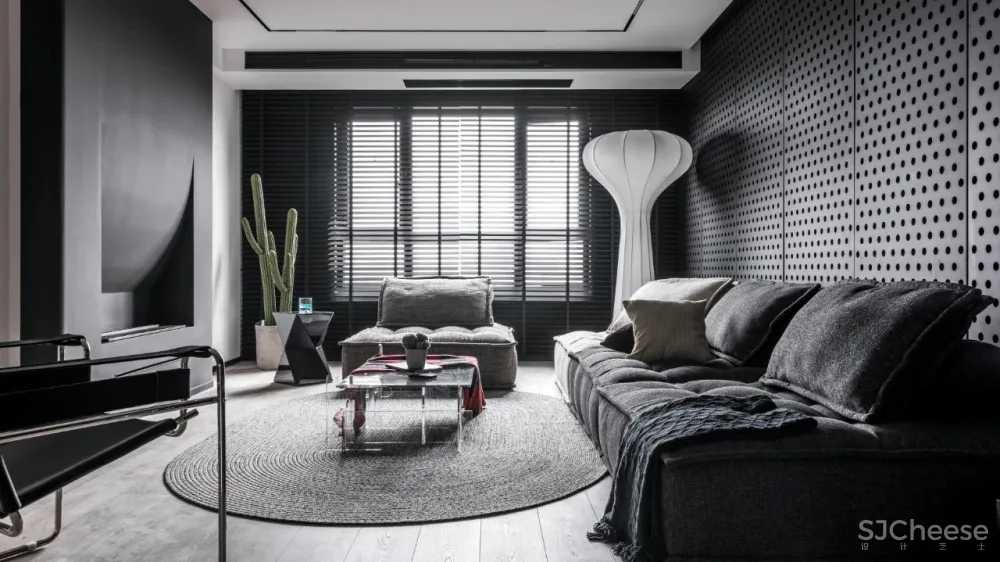 120㎡质感简约私宅,谁说黑色沉闷又压抑?