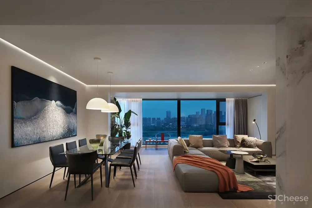 240m² 极简大平层,兼顾自由与温暖的家