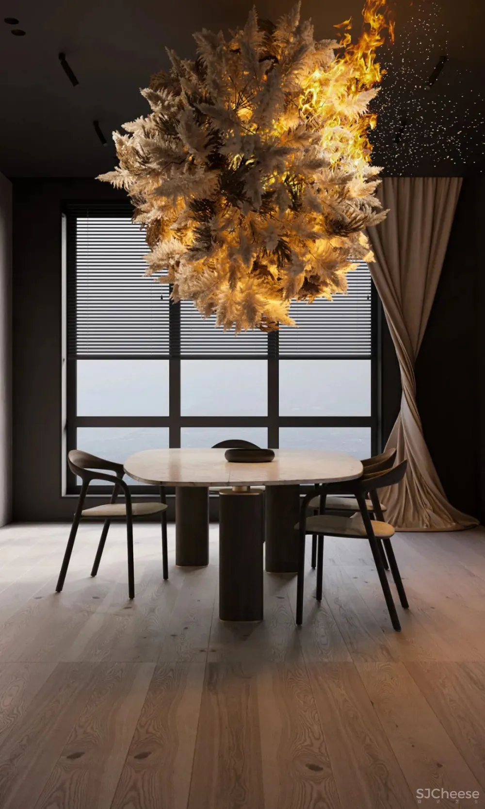 极简黑色系私宅,不是谁都能Hold得住